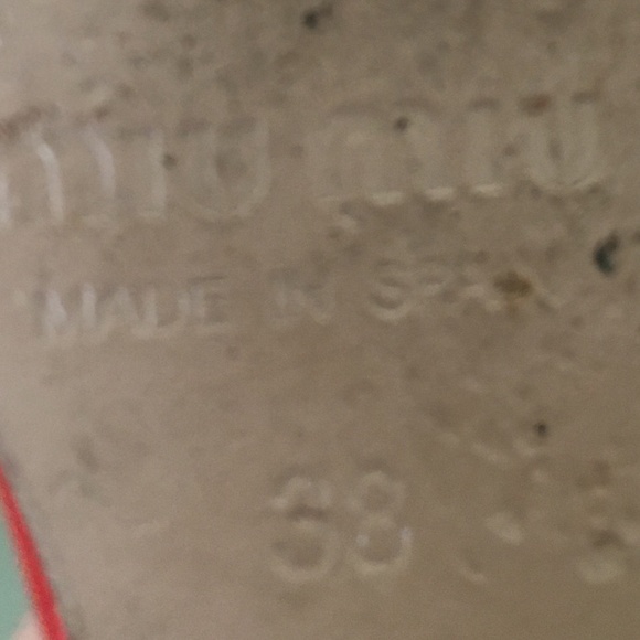 Miu Miu Red Patent Cork Wedge Sandals Size 38 - Picture 6 of 7